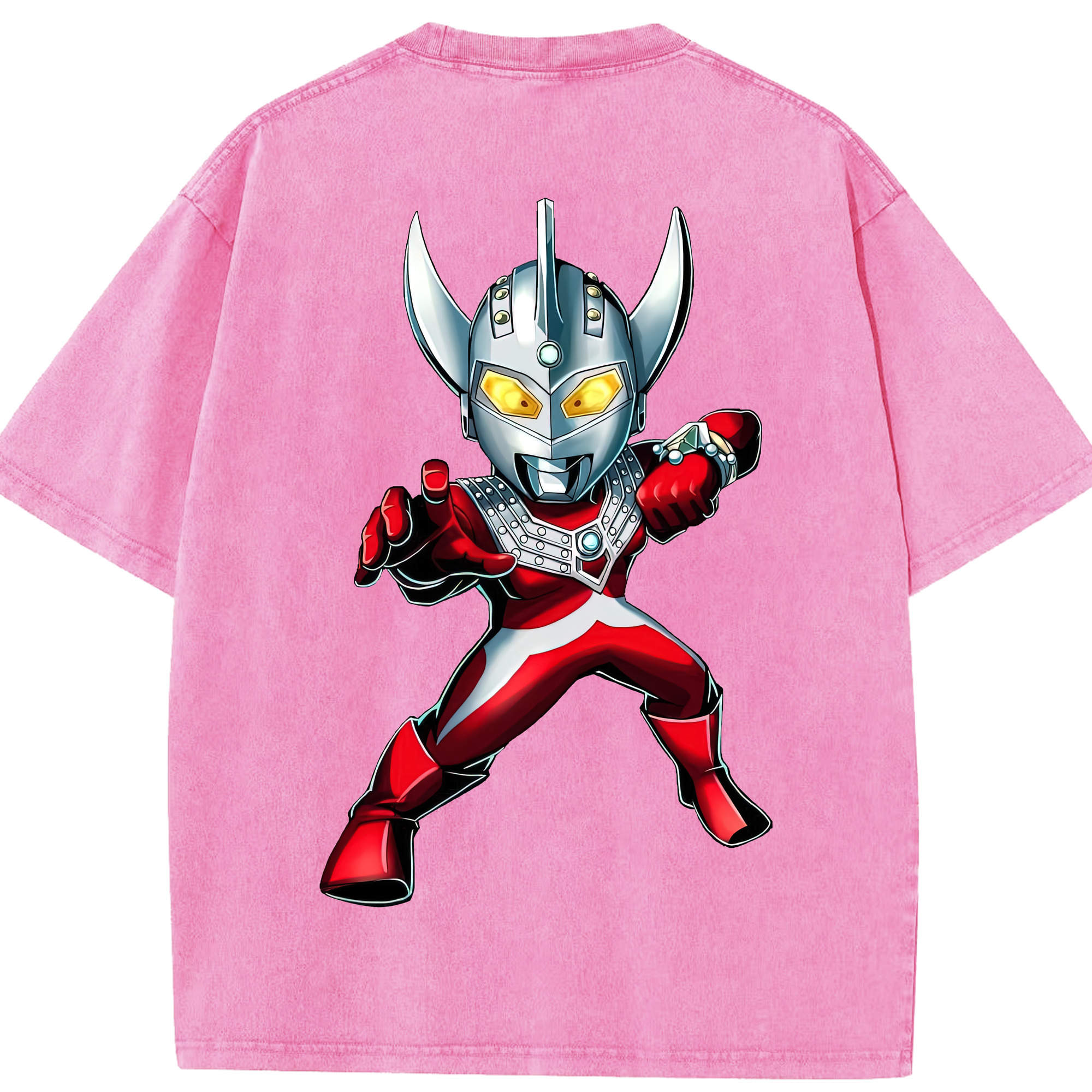 （画像用） ウルトラマン Ultraman 綿100% ヴィンテージ風 半袖Tシャツ（背面プリント）